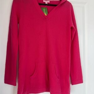 🩷🩷Lilly Pulitzer PINK Cashmere Hoodie Top NWT🩷🩷